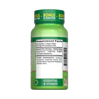Vitamina B-12 1,000 mcg Nature's Truth