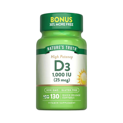 Vitamina D3 1,000 IU Nature's Truth
