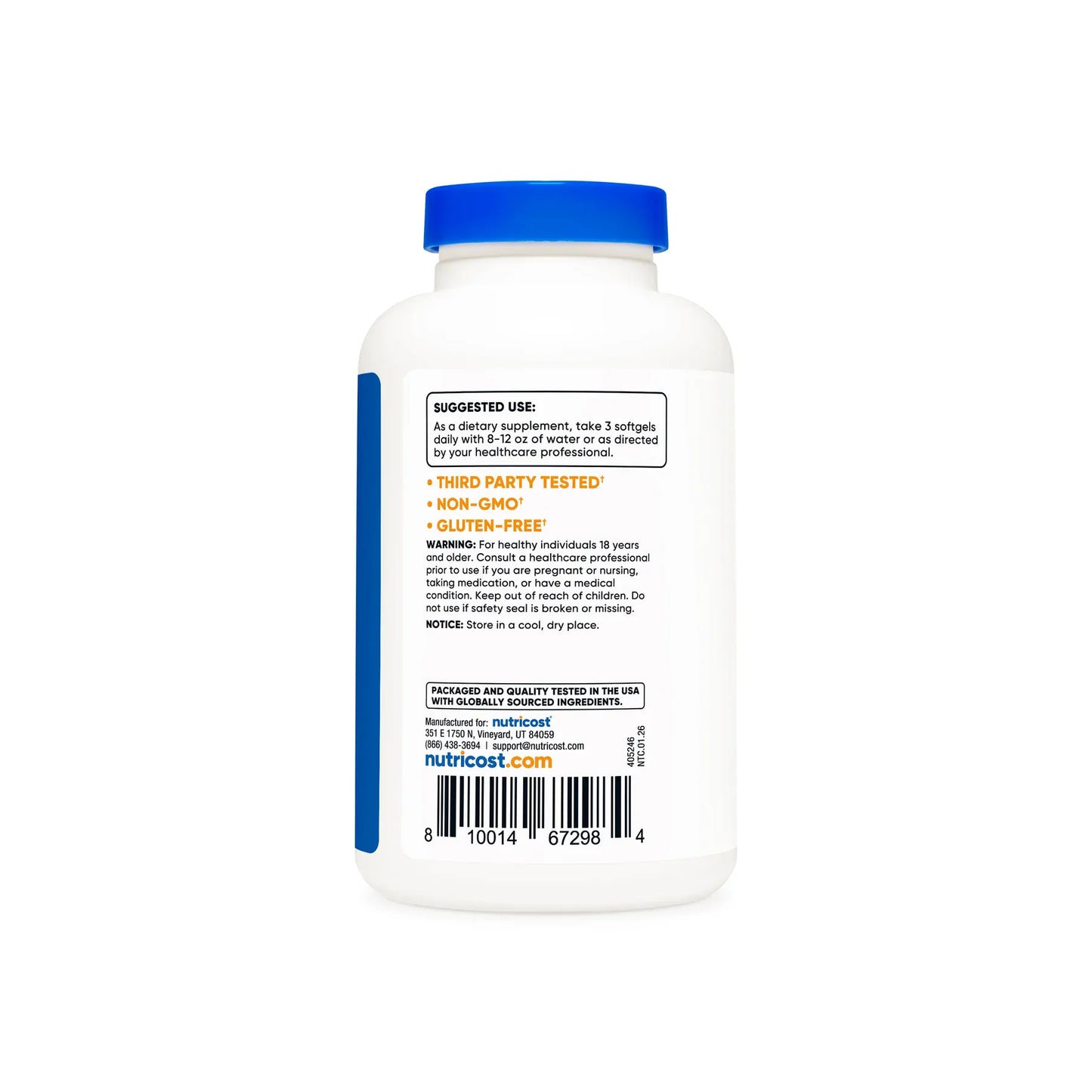 Omega-3 Softgels Nutricost