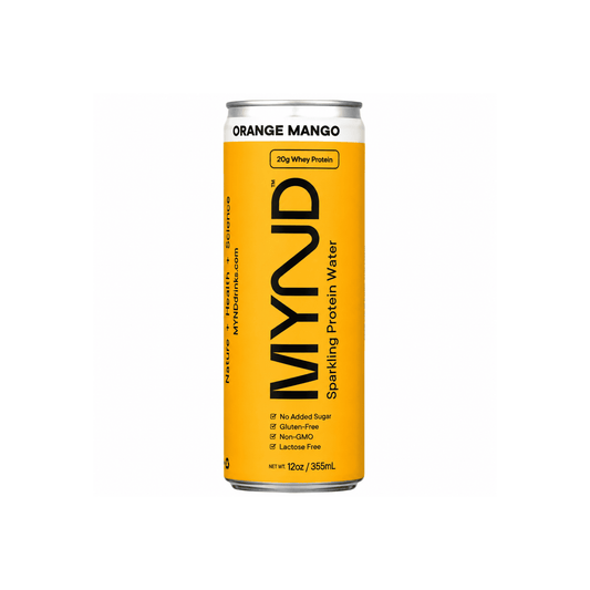 Agua con proteína espumosa Mynd Mango naranja