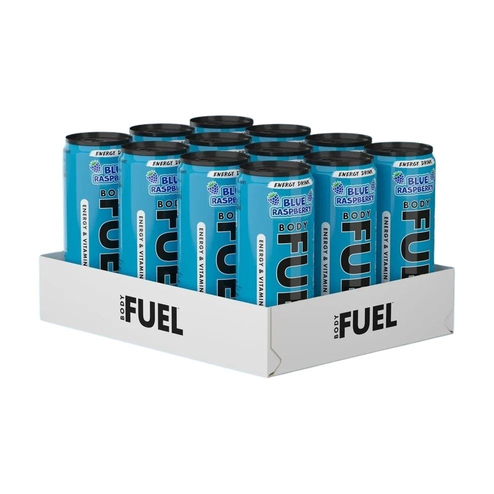 Pack 12 Bodyfuel Energy Can Blue Raspberry