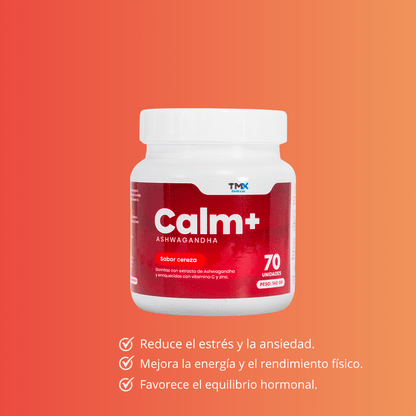 Calm+ GOMITAS DE Ashwagandha + Vitamina C & Zinc TMX Wellness