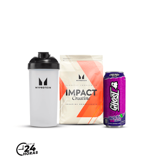 PROMO WOW: CREATINA 500GR + SHAKER 600 ML MP + LATA GHOST
