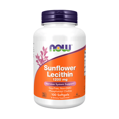 Lecitina de girasol 1,200 mg NOW