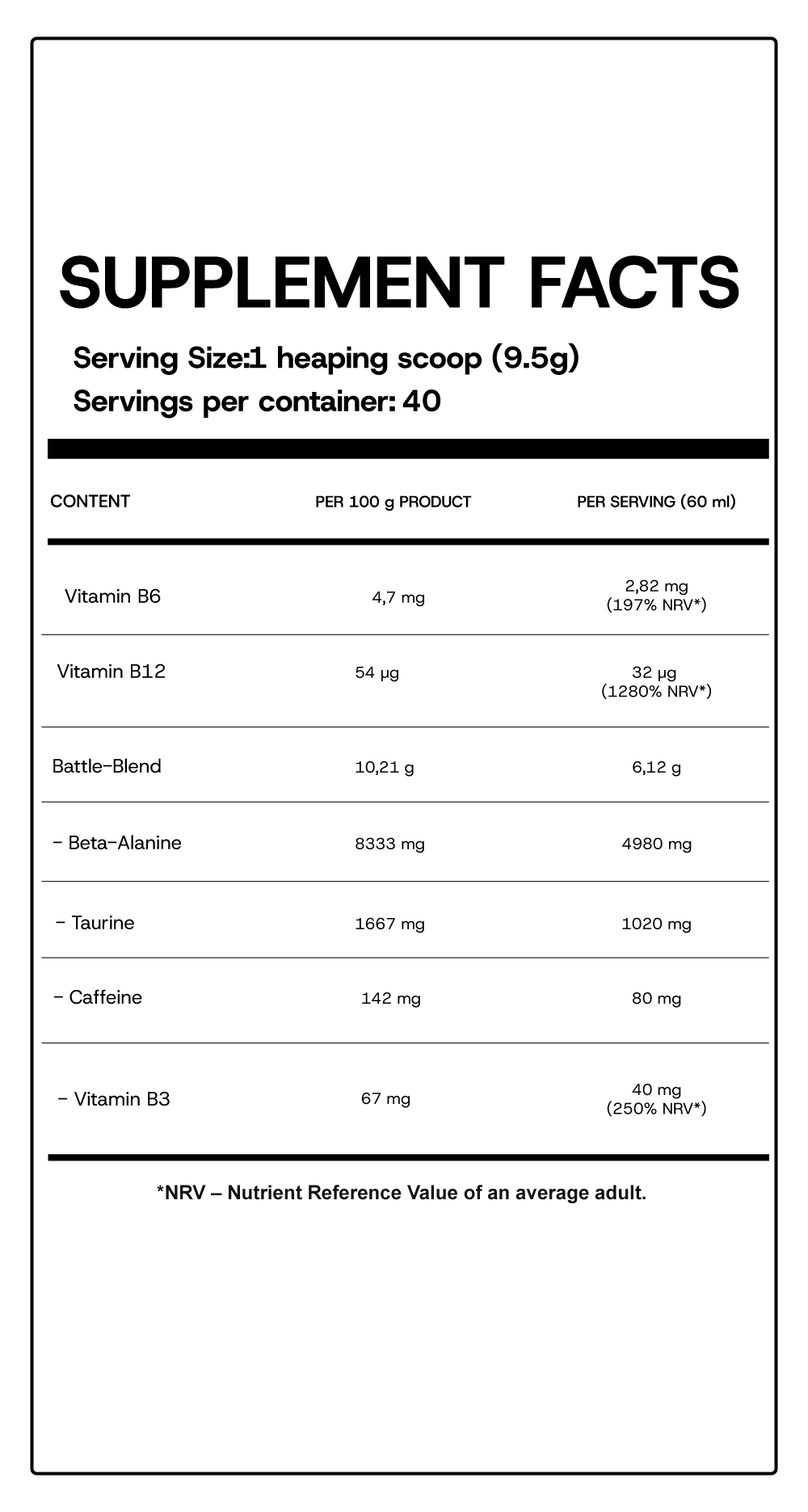 Información nutricional