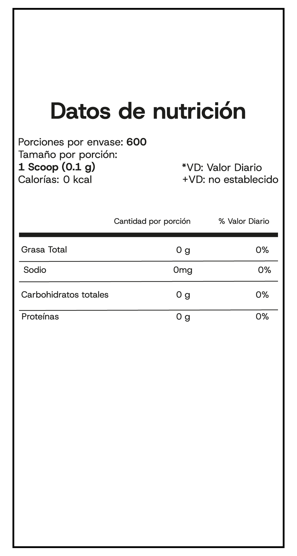 Información nutricional