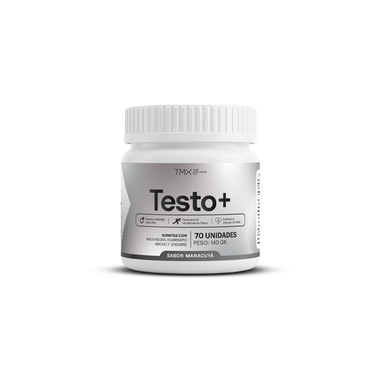 TESTO+ – Gomitas con Maca Negra, Huanarpo Macho & Jengibre TMX Wellness