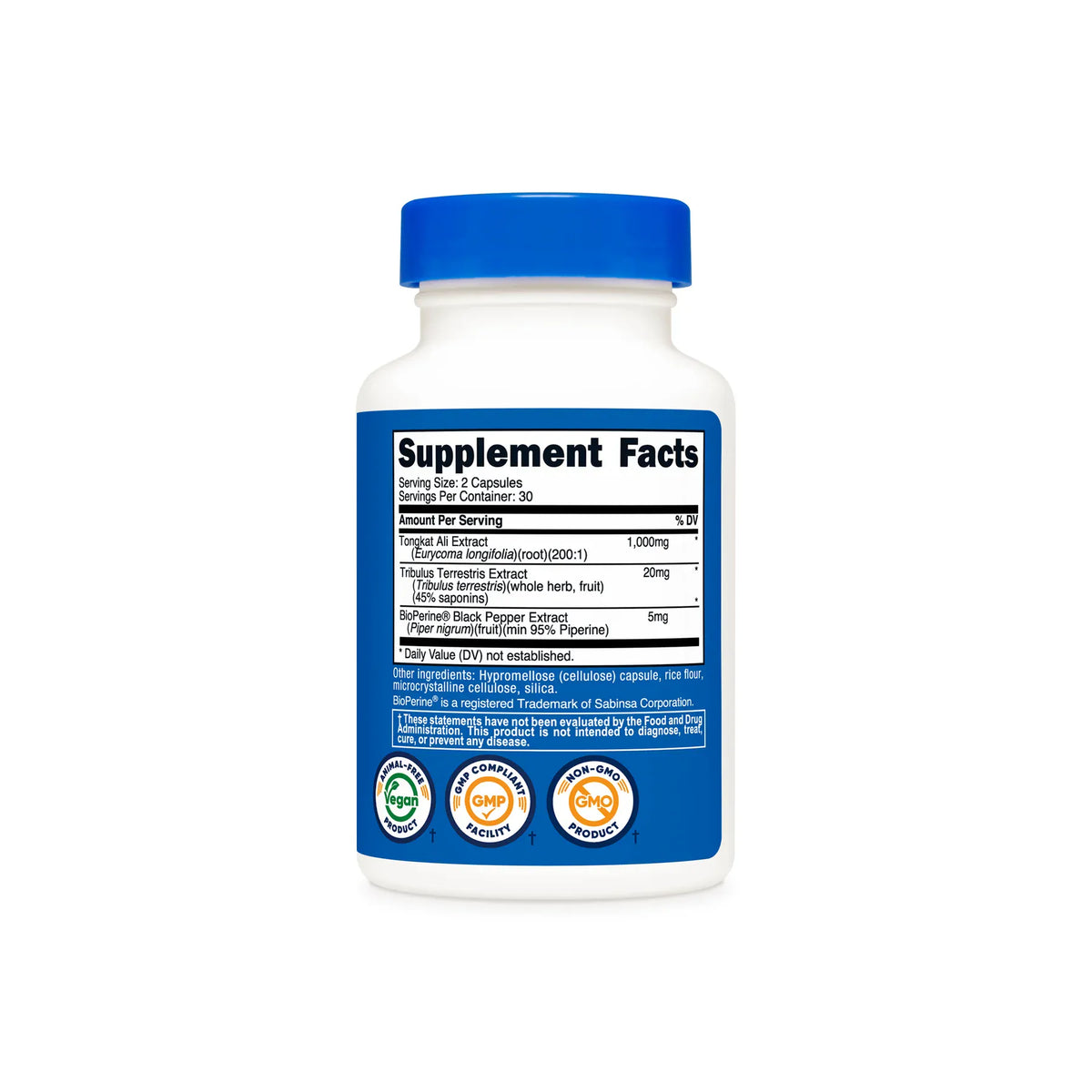 Tongkat Ali 60 Cápsulas Nutricost