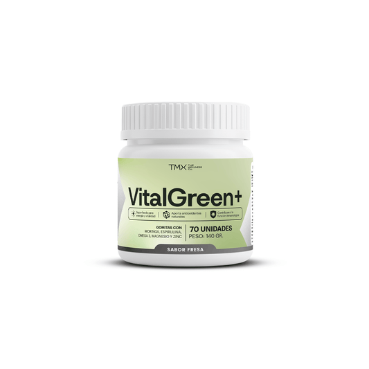 VITALGREEN+ – Gomitas con Superfoods, Omega-3, Magnesio & Zinc TMX Wellness