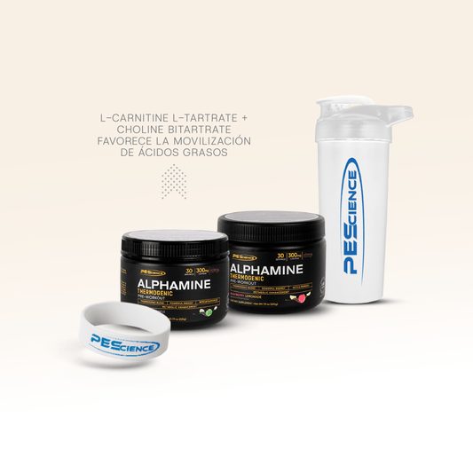 PROMO SUMMER: 2 UNID Alphamine  + Pulsera + Shaker 700ml PESCIENCE