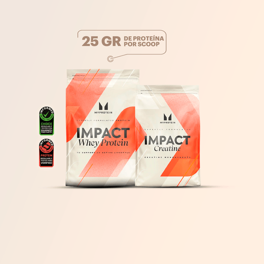Stack fuerza 60D: Impact whey 2.5kg MP + Creatina 500gr MP