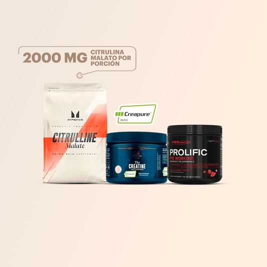 Pump & Performance: Creatina Creapure 250g + Citrulline Malate 250g + Prolific 280g