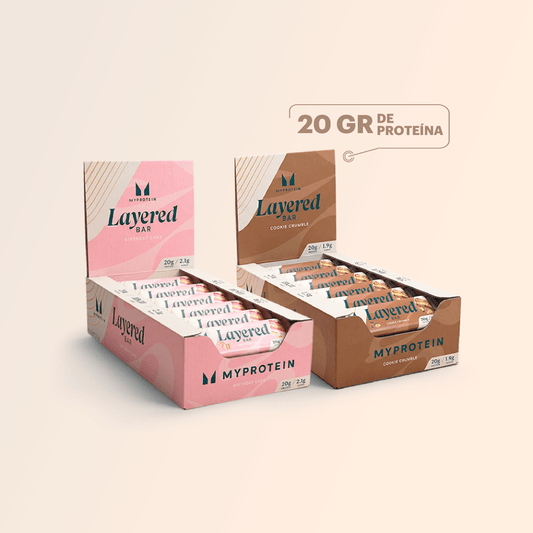 Snack Fitness Box: Caja Layered Bar - Pack 12 unidades