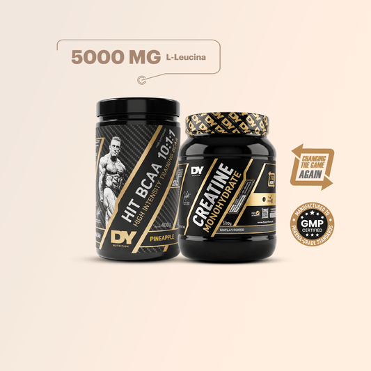Doble Performance: Creatina 500g DY + HIT BCAA 400G