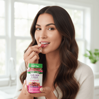 Cabello, Piel y Uñas con 2500 mcg de Biotina Gomitas Nature's Truth