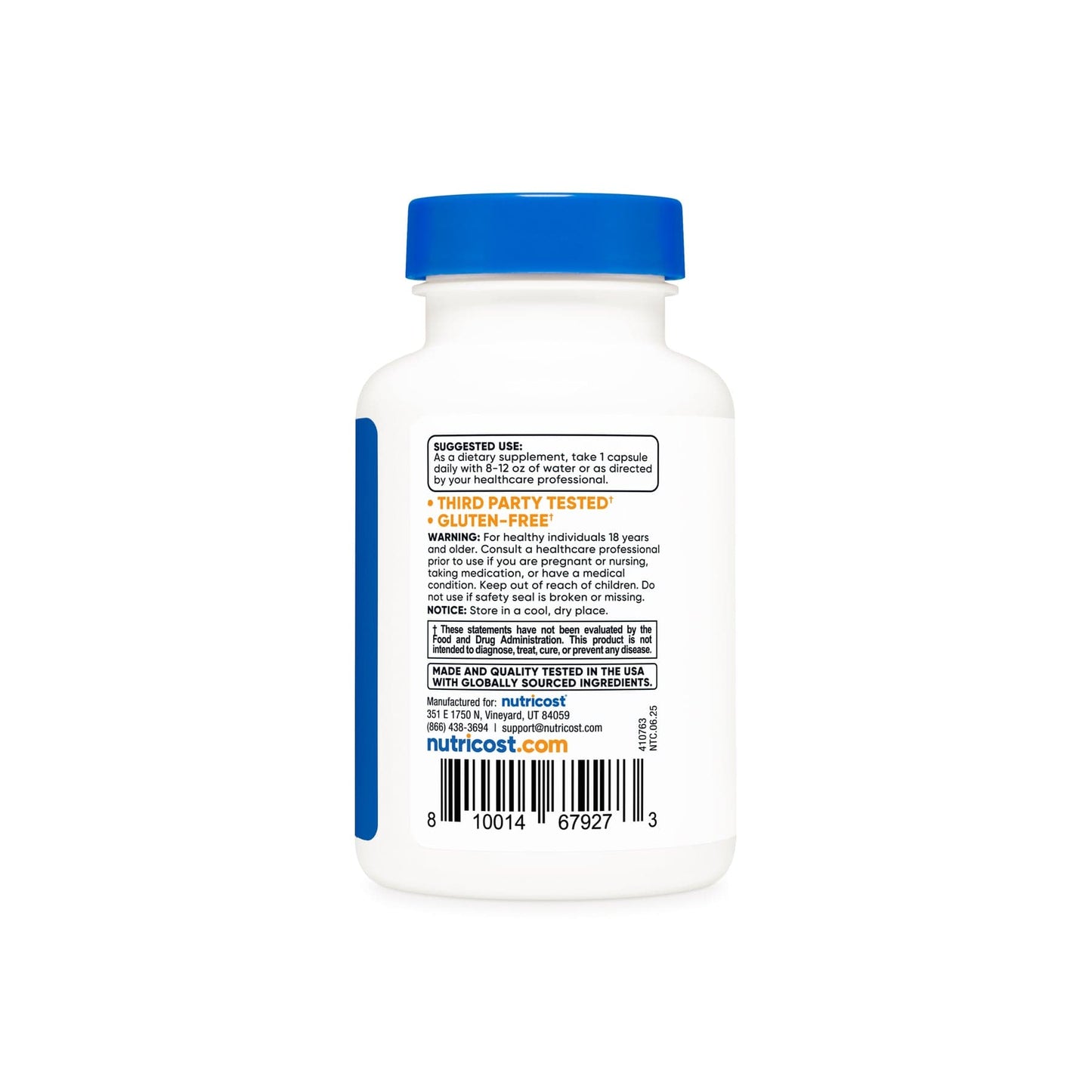 Extracto de raíz de ashwagandha 600 mg Nutricost - uso aconsejado