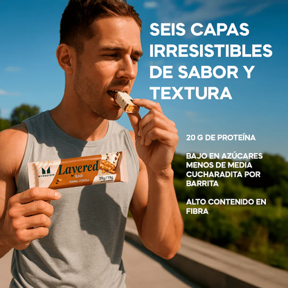 Barra de Proteína en Capas Caja de 12 Unidades