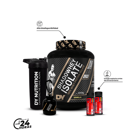PROMO WOW: Shadowisolate + shaker 700 ml DY+ 2 M6TEEN SHOTS + EMBUDO PORTA PROTE