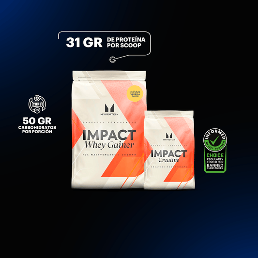 Impact Gainer Vainilla 2.5kg + Creatina 250gr MP
