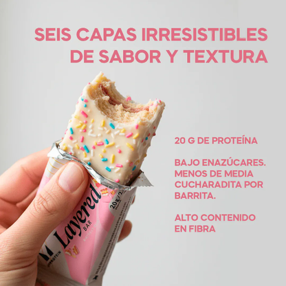Barra de Proteína en Capas Caja de 12 Unidades