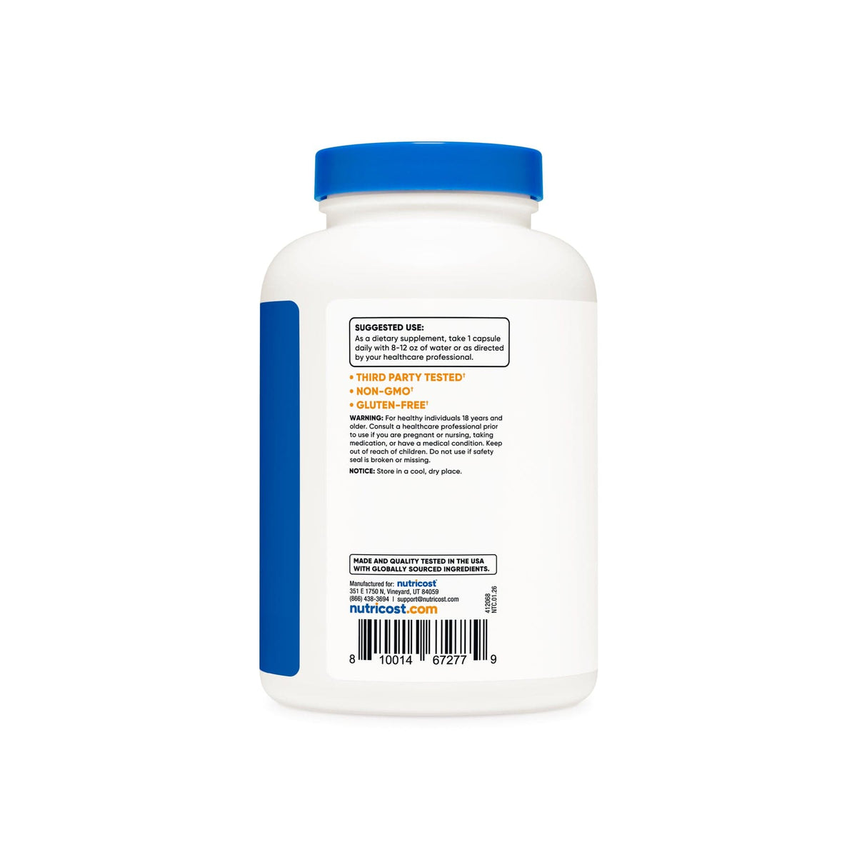 Complejo de magnesio 500 mg Nutricost - uso aconsejado