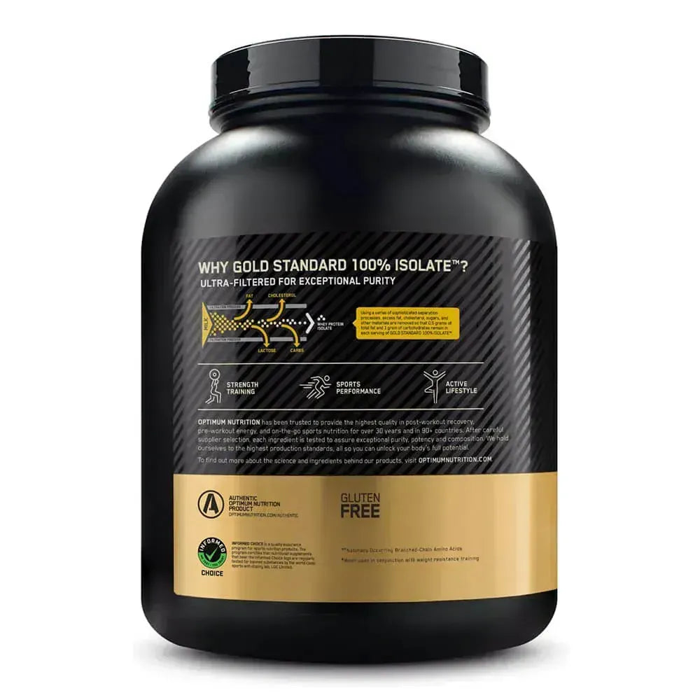 Proteína Gold Standard 100% Isolate Chocolate 5LB - información del producto