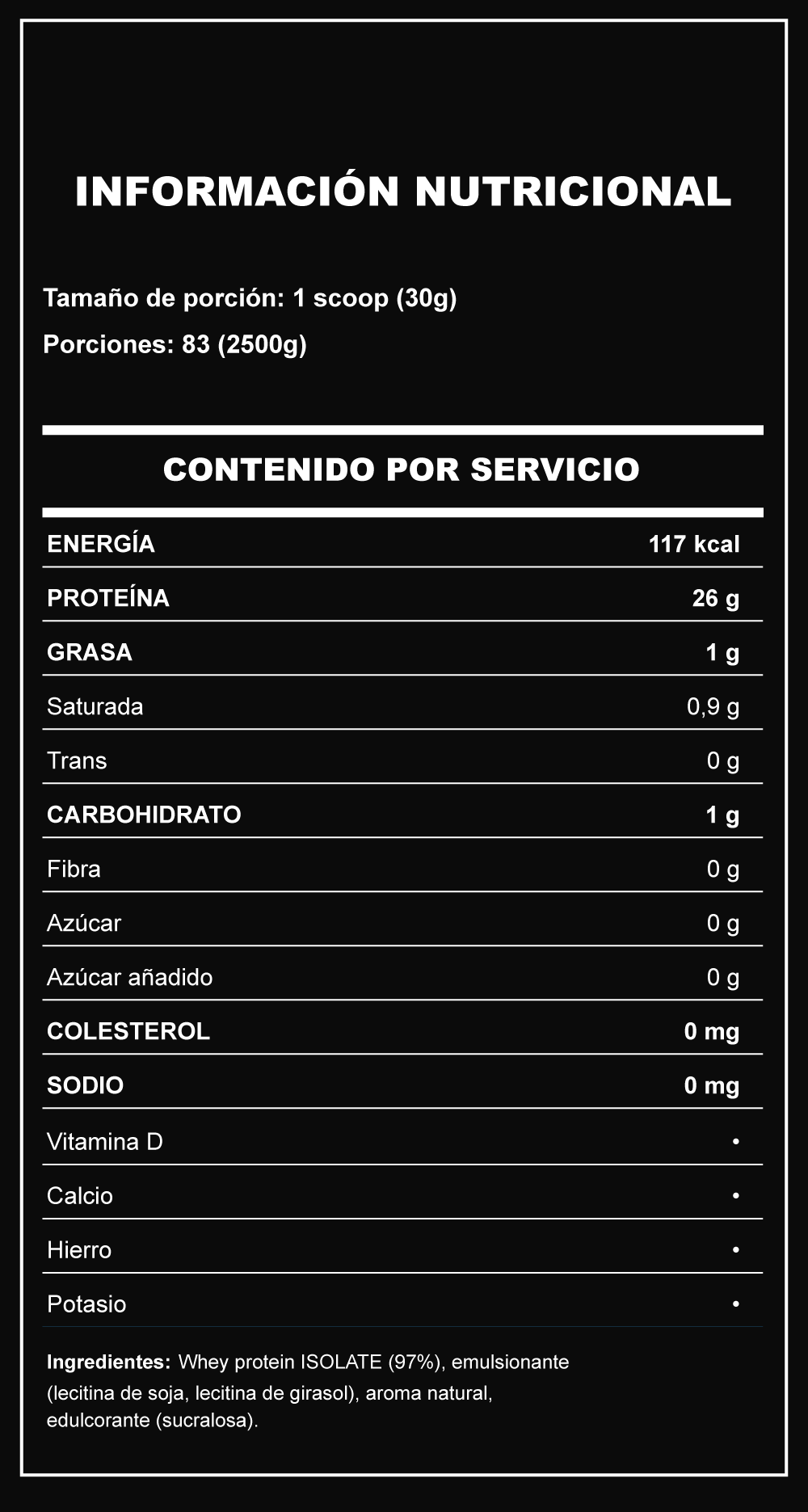 Información nutricional