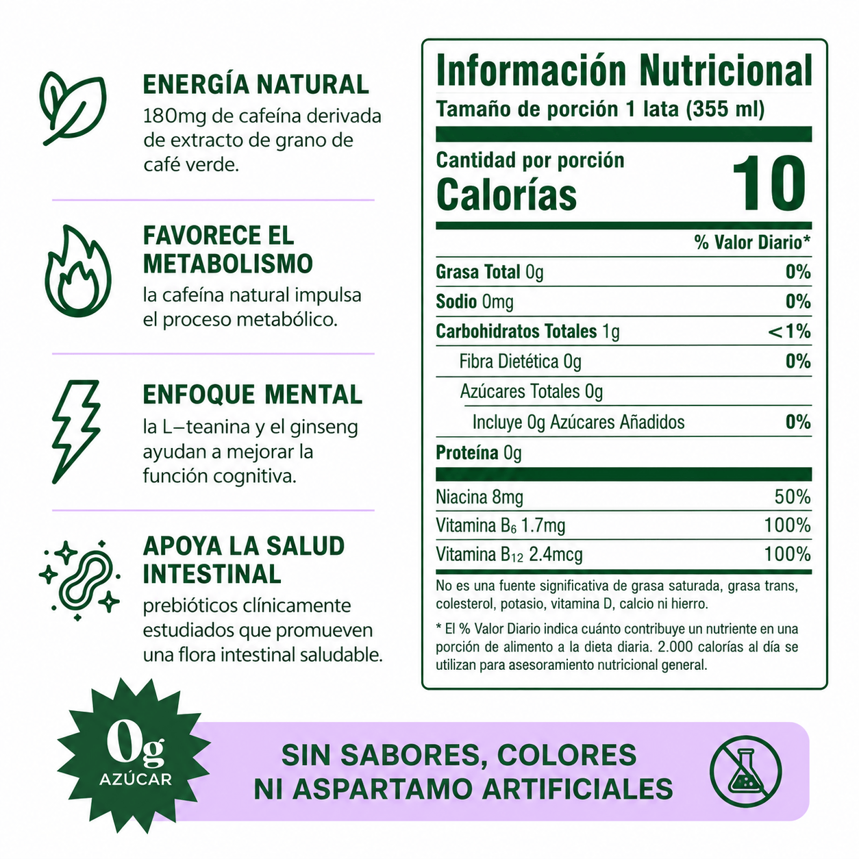 Bebida energética burbujeante Peach Mango Bloom