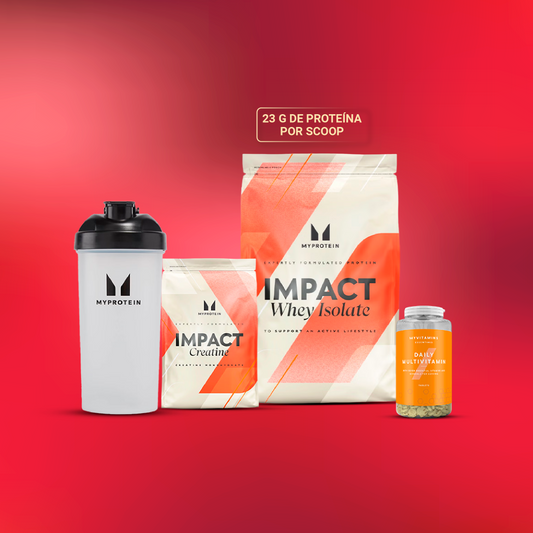 PROMO FIT: Impact Whey Isolate 2.5kg + Creatina 250gr MP + Shaker 600Ml MP TAPA NEGRA + Daily Multivitamin 60 Caps